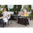 Arrilla Bar Cart Portable Outdoor Table Made of Durable Wood-look Resin And Stainless Steel Countertop Ideal For Kitchen Prep and Grilling-1959138458
