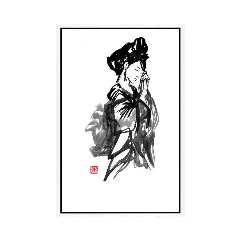 Remembrance by Péchane - Print on Canvas, 152.5 cm H x 101.5 cm W, White Framed