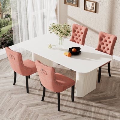 MDF Dining Table Set for 4-6
