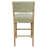 Clara Bar Height Stool In Contemporary Linen Fabric On Solid Wood-115293467