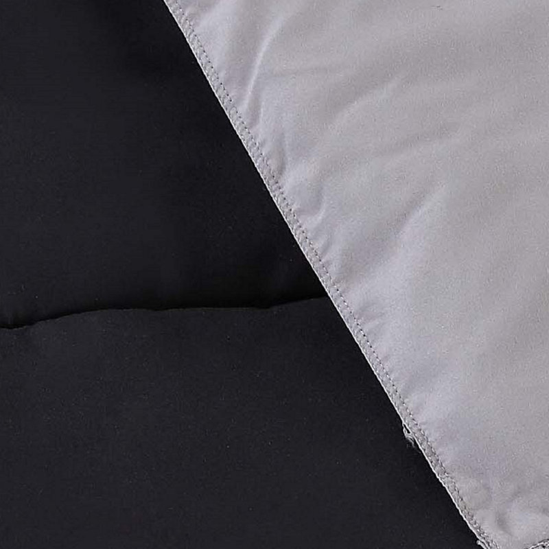 Full Black and Grey Reversible Microfiber Comforter Set
