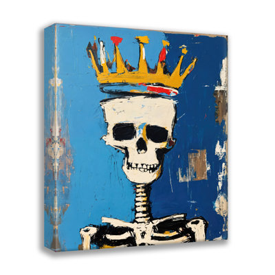 Squelette 1-Hommage-Basquiat, estampe numérique sur toile tendue avec châssis