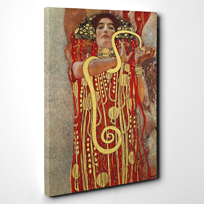 Hygeia by Gustav Klimt - Wrapped Canvas, 50cm H x 35cm W