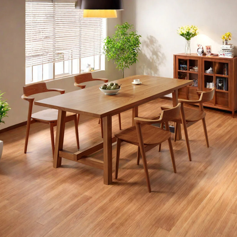 Table de salle à manger moderne de style japonais, H 29,53 po x L 55,12 po x l 27,56 po