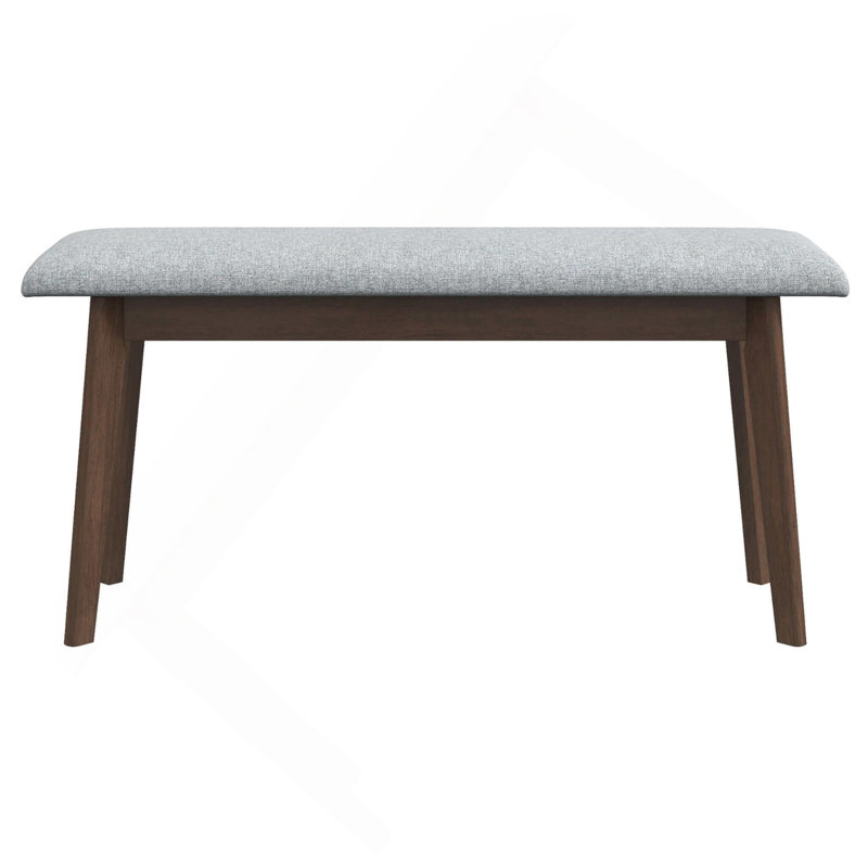 Carlos Fabric Upholstered Solid Wood Bench