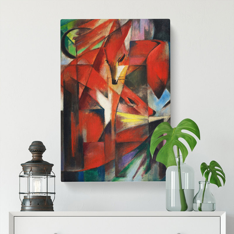 The Foxes Vol.1 by Franz Marc - Wrapped Canvas, 50cm H x 35cm W x 3cm D