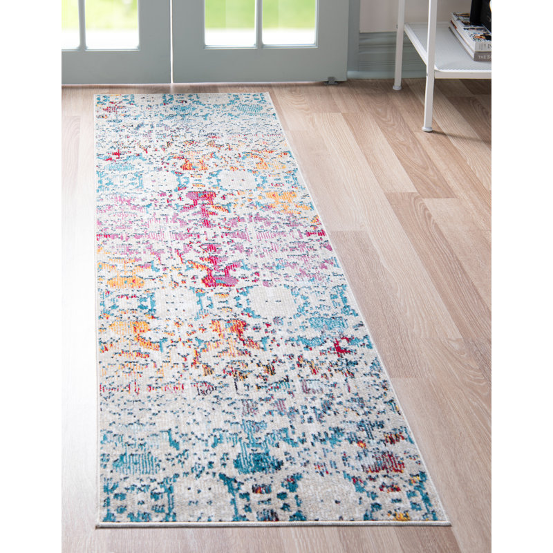 Abstract Indoor Rug, Runner 2'2" x 6'1"