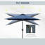 Yakhlef 270cm Lighted Tilt Market Parasol-514035427