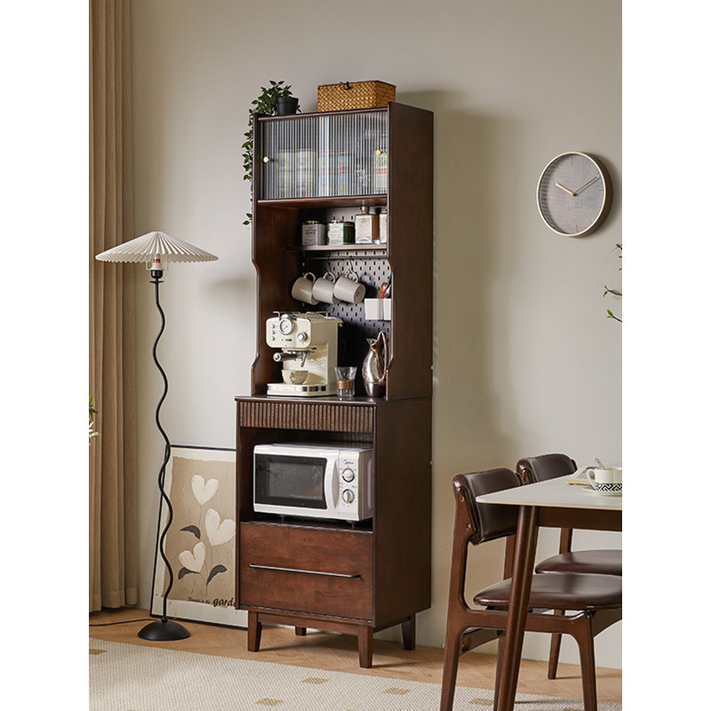 Grande armoire de cuisine scandinave, Cerisier