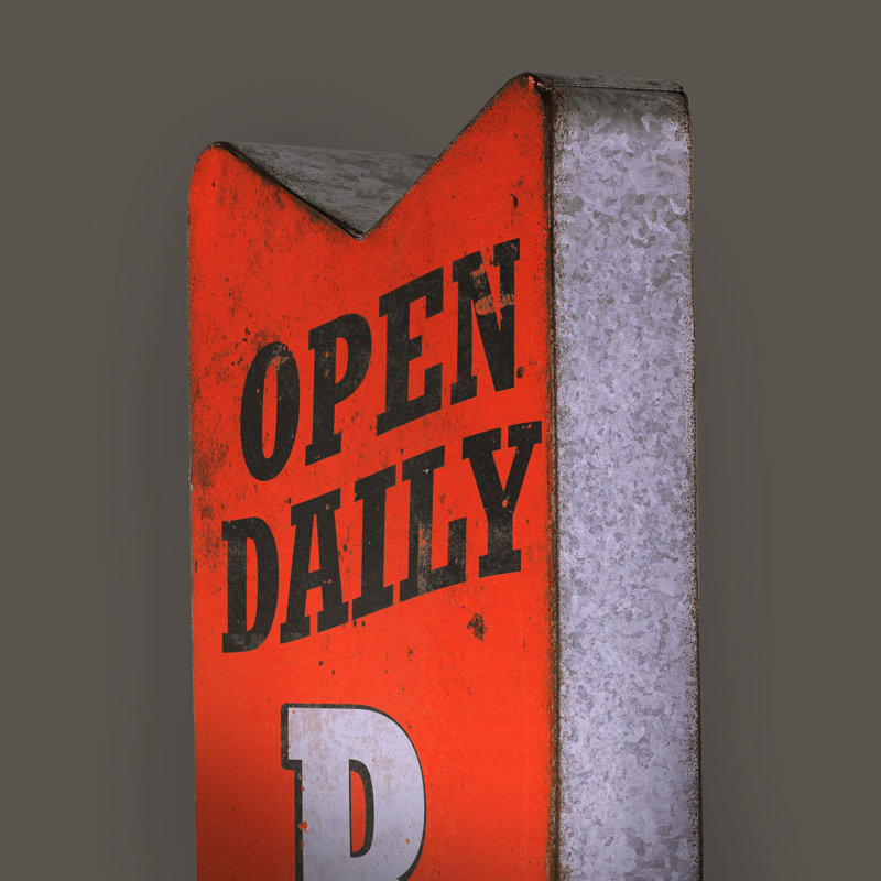 Open Daily Bar LED Marquee Sign