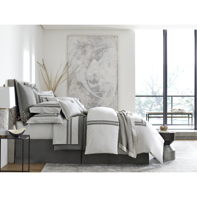 Harper Single Duvet Cover, California King Duvet Cover, Gray
