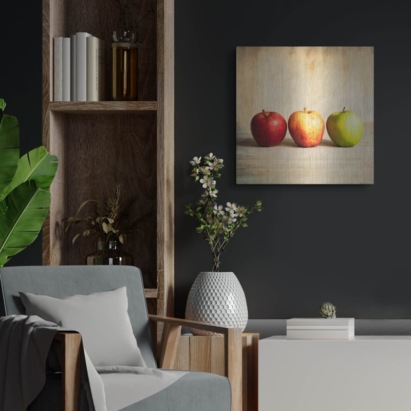 «Row Of Antique Fruit» par Tom Quartermaine, H 24 po x l 24 po