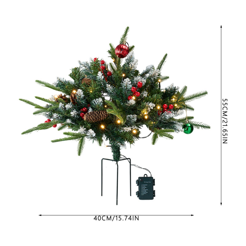 55cm H Lighted Artificial Christmas Tree