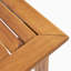 Table de bar d'extérieur rectangulaire en bois d'acacia minimaliste - finition teck