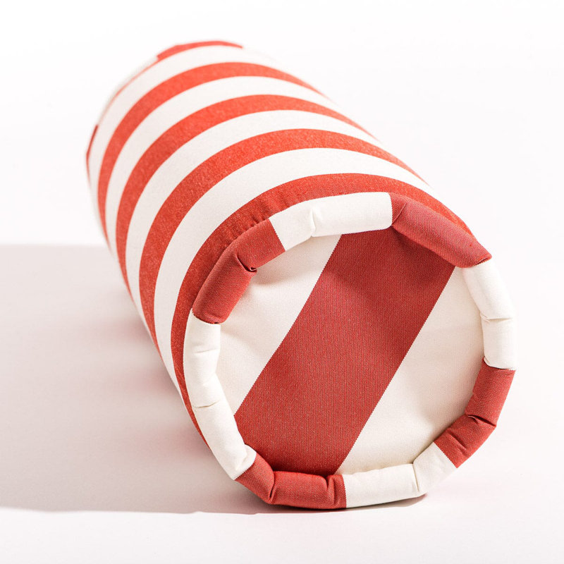 Crew Le Calvi Outdoor Bolster, Red Striped