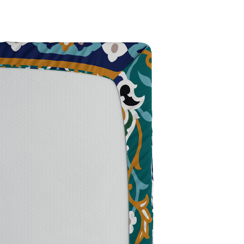 Microfiber Floral Fitted Sheet, Full Fitted Sheet
