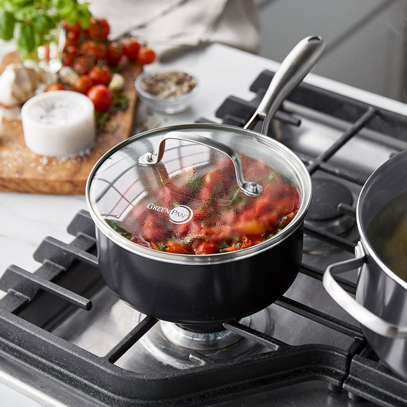 GreenPan Swift Healthy Ceramic Nonstick 1 qt. and 2 qt. Saucepan Set