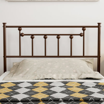 Tête de lit en métal - hauteur réglable - seulement pour la chambre à coucher, style maison de campagne rustique, cadre de fixation