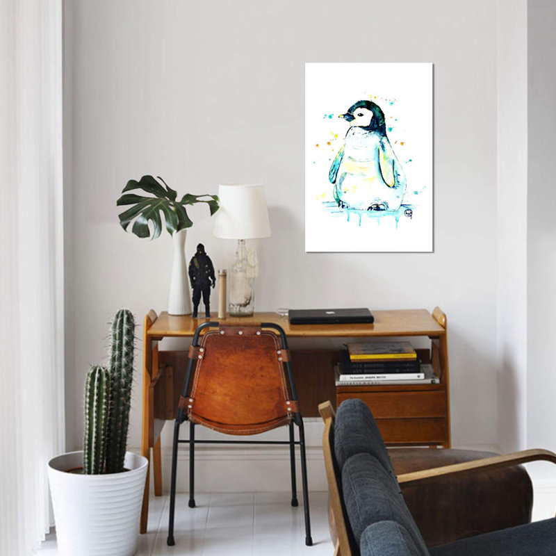 " Waddle " by Lisa Whitehouse, 12" H x 8" W x 0.75" D, No Mat, Wrapped Canvas