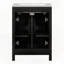 Meuble-lavabo moderne avec lavabo en céramique et plusieurs rangements-797736359