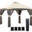 Tente escamotable Pop Up 10 'X avec filet - Extérieur, réglable en hauteur, coupe-vent, stable
