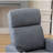 25.59" Wide Modern and Overstuffed Massage Home Theater Individual Seat with Remote Control 