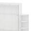 Grand lit escamotable avec armoire murale dissimulée, 2 tablettes latérales à 3 niveaux, bureau convertible, support de rangement supplémentaire-122259278