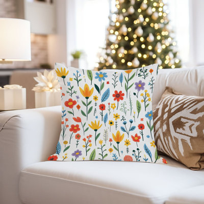 Floral Pillow Cover