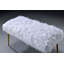 Banc en fausse fourrure et finition