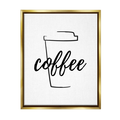 "Minimal Coffee Cup" par Martina Pavlova sur toile