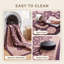 Tapis Magnolia2 traditionnel à médaillon délavé, style persan, or, rose, gris, ivoire, lavable à la machine, antidérapant, à poils courts, pour l'intérieur et l'extérieur, adapté aux animaux domestiques, idéal pour le salon, la chambre, la salle à manger, l'entrée, le couloir ou le bureau.-1092763100