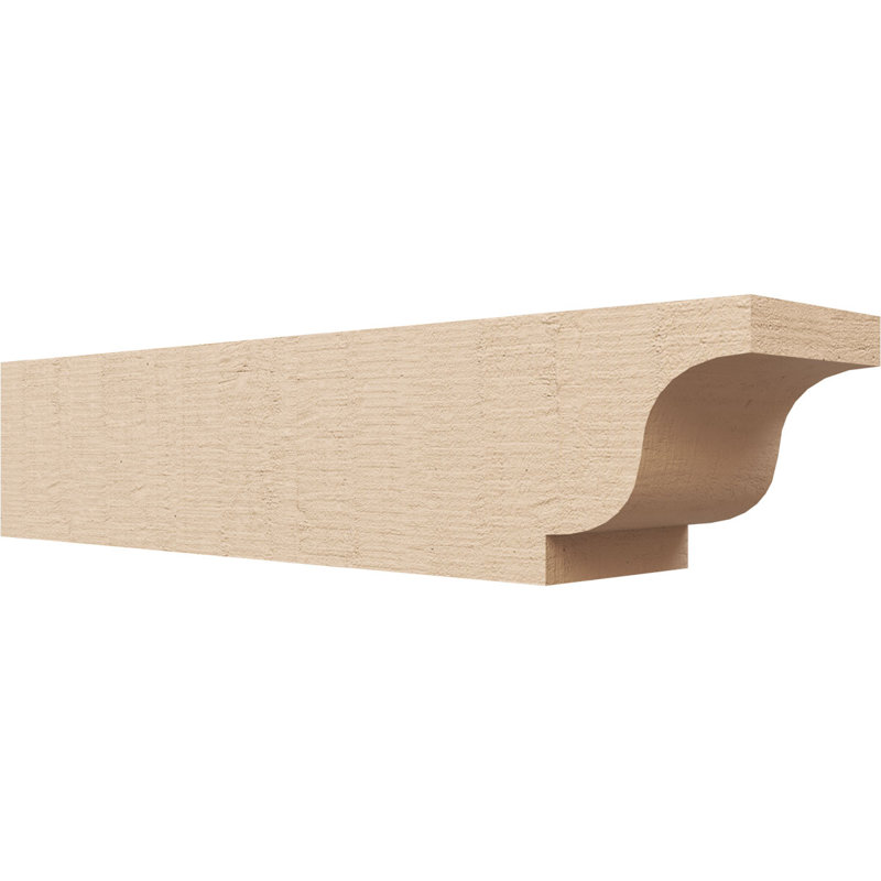 Queue de chevron Newport Woodgrain TimberThane, brun clair apprêté, H 6 po x l 28 po x P 6 po