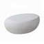 Table basse elliptique en fibre de verre