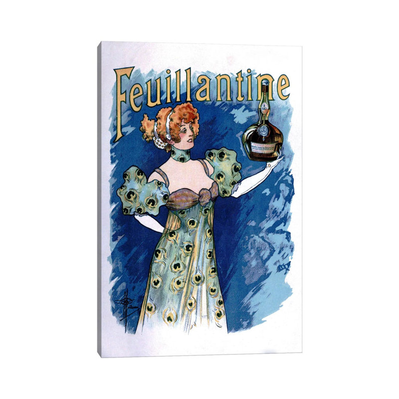 Feuillantine Advertising Vintage Poster - Wrapped Canvas Painting, 20.32 cm H x 30.48 cm W