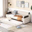 Lit de jour simple beige avec couchette de charge et de construction