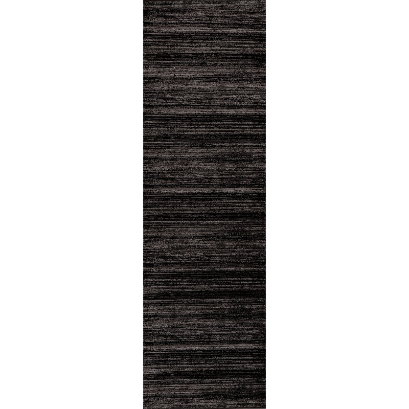 Tapis gris foncé, Tapis de couloir 2 pi 7 po x 9 pi