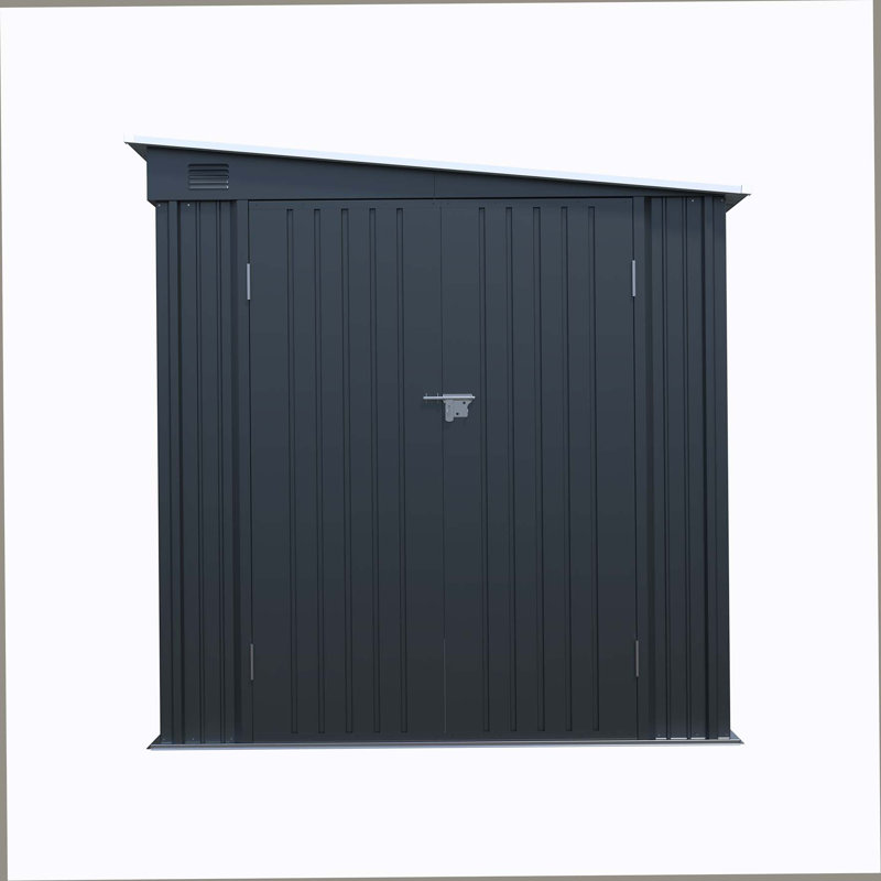 Remise de rangement extérieure en acier galvanisé 6X8pi avec portes doubles verrouillables