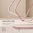 Small Round Side End Table - Modern Nightstand With Fabric Basket, Jelly Pink And Cream White
