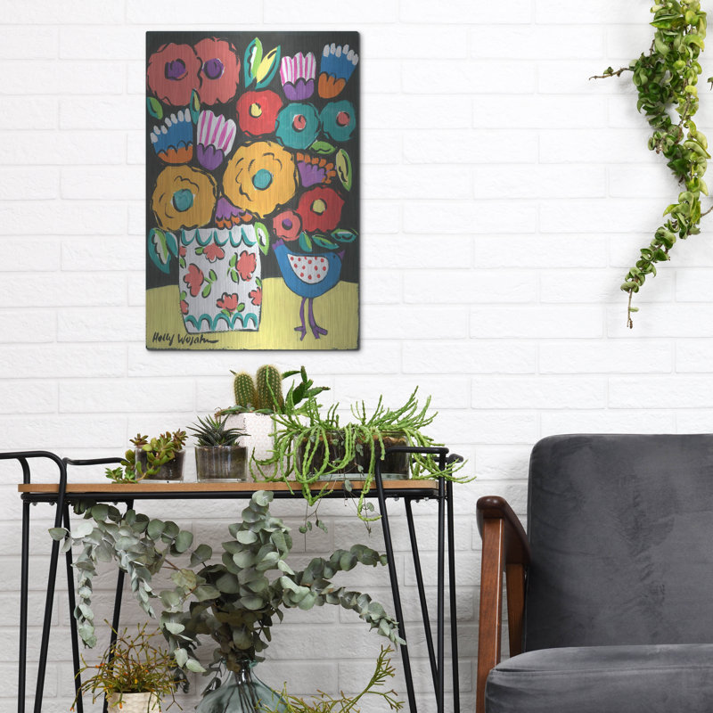 "Fleurs sauvages" par Holly Wojhan, H 16 po x l 12 po