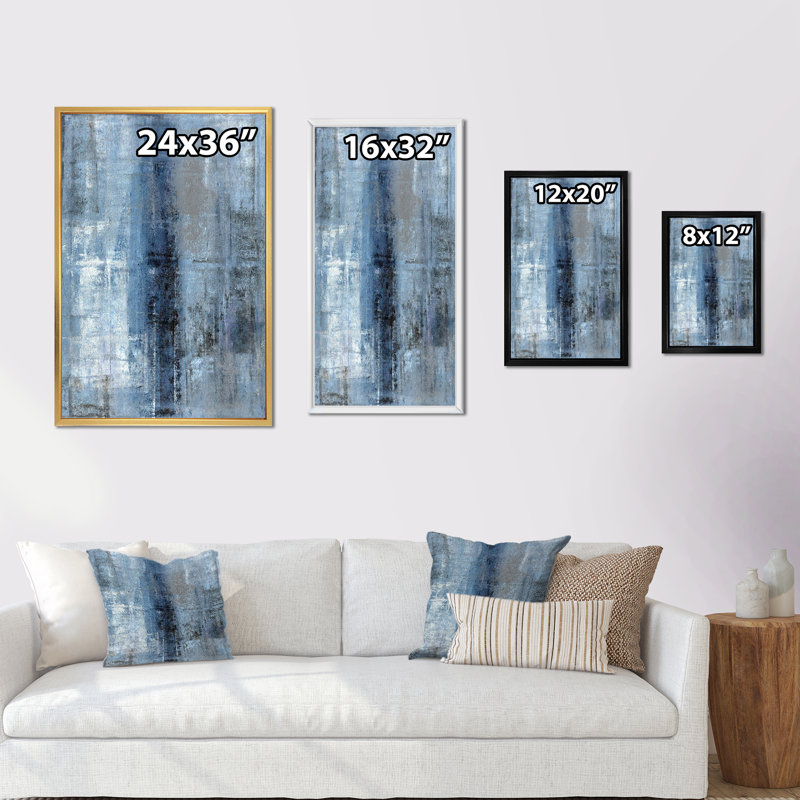 Le bleu rencontre l'art abstrait gris Le bleu rencontre l'art abstrait gris
