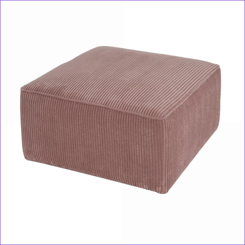 Repose-pieds, canapé modulaire carré de 30,5 po pour salon | Rose | Velours côtelé, Velours côtelé rose