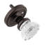 Classic Rosette with Crystal Door Knob