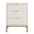Modern 3-Drawer Nightstand, Bedside Table With Storage