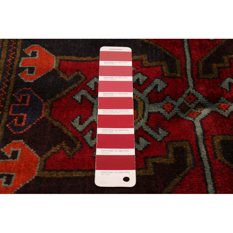 Tapis rouge Teimani 4 pi 3 po x 6 pi 7 po