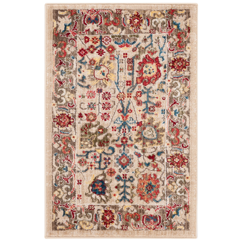 Vintage Look Area Rug, Rectangle 61 x 91cm