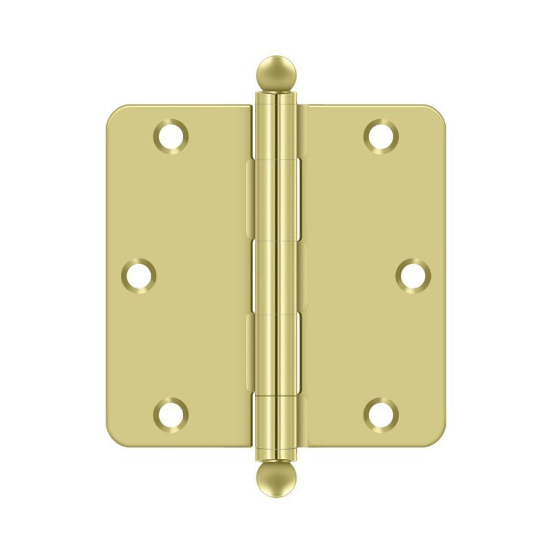 Steel Hinge, Polished Brass