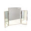 Tri-Fold Vanity Mirror-Nickel