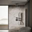 Honesty 10" Single-Function Wall or Ceiling-Mount Square Rainhead, Square Rain Showerhead 1.75 GPM-327873838