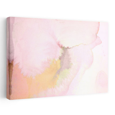 «Pink Clouds Abstract Dreamy Ethereal Nature Landscape», art mural