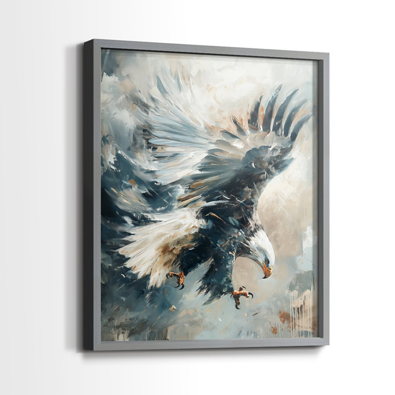ANIMALS Series CXV III - reproduction encadrée de qualité supérieure - prête à être accrochée - aucun clou requis, Gris